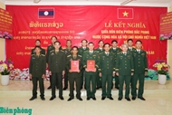 La Ee and Dac Pring Border Posts establish twinning ties with Lao unit